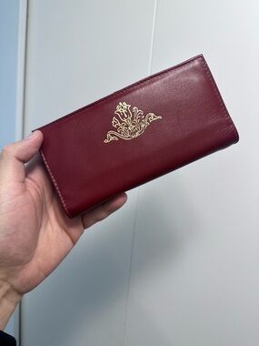 NEW！ Burgundy Leather Long Wallet from BUXTON